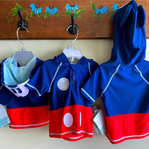 Disney Baby Mickey Sun Cover Up with hood NWT - Picture 1 of 13